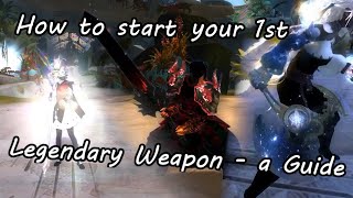 How to start your first Legendary Weapon  Guild Wars 2 Guide Gen 1 amp 2 [upl. by Belak422]