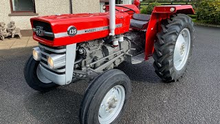 Massey Ferguson 135 restoration by Colin Elliott Northern Ireland [upl. by Ymia411]