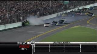 2009 NASCAR Coke Zero 400 Wild Finish at Daytona Live [upl. by Narod]