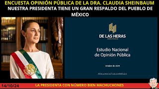 Encuesta Nacional de Opinión Pública Dra Claudia Sheinbaum  De las Heras Octubre 2024 [upl. by Julio]