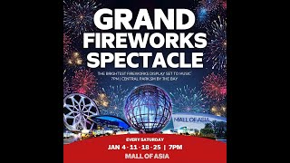 SM MOA Grand Fireworks Spectacle  January 25 2025 [upl. by Knowles]