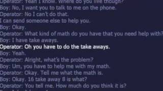 kid call 911 for help with math [upl. by Ahsienom639]