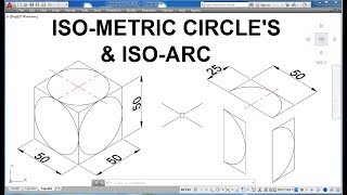 How to Draw  Create Isometric Circle  Isocircle   Ellipse amp Elliptical Arc In Hindi [upl. by Anallese302]