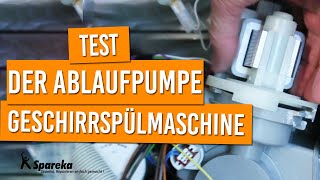 Anleitung für den Test der Ablaufpumpe Ihrer Geschirrspülmaschine [upl. by Otrebide]