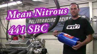 Explosive Nitrous 441CI72L SBC Demonstration from Nelson Racing Engines NRE Camaro Chevelle [upl. by Bittner]