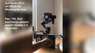 DJI Ronin RS2 PRO Combo  RC SBUS controlled  BeeS View [upl. by Dracir147]