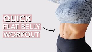 FLAT BELLY Workout for Women 10 mins [upl. by Notserc]