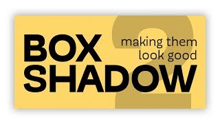 CSS boxshadows  how to make them look good [upl. by Iramaj]