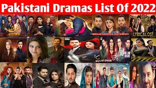 Pakistani Dramas List Of 2022 Pakistani Dramas Of 2022 Five Drama [upl. by Derag]