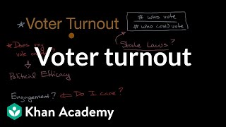 Voter turnout  Political participation  US government and civics  Khan Academy [upl. by Mychal457]