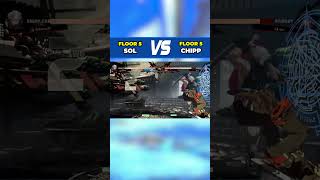 GGST Floor 5 ▶ Chipp vs Sol  Guilty Gear Strive Low Level Gameplay [upl. by Ettellocin]