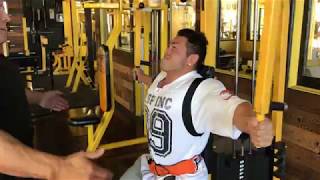 Hidetada Yamagishis 2018 Arnold Classic Preparation CHEST TRAINING [upl. by Omrelliug]