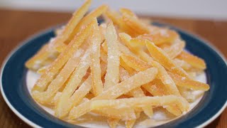 How to Make Candied Orange Peel  Easy Candied Citrus Peel Recipe [upl. by Addia]