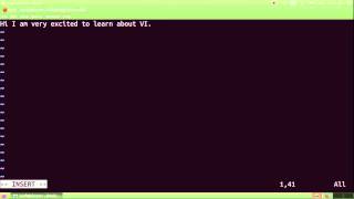 Insert mode in vi  vim vi for beginners Part 5 [upl. by Oiluig]