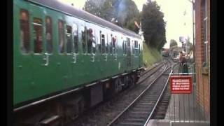 Thumper diesel 1125 vibrates at Ropley station Vintage Southern Region unit [upl. by Lahsram740]