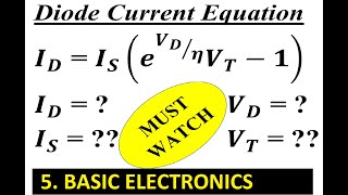 Diode Current Equation [upl. by Ahseniuq]