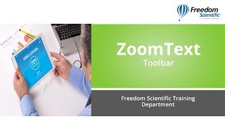 ZoomText Toolbar [upl. by Burtie829]