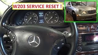 Mercedes W203 Service Reset Service A Reset C180 C200 C220 C230 C240 C270 C280 C350 [upl. by Brower800]