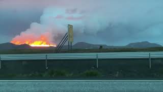 Breaking news Eldgos hafið Volcanic eruption 22 agúst 2024 Iceland [upl. by Ardys459]