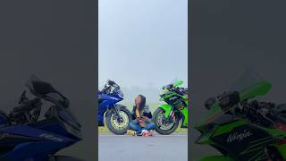 Mere Dono Bikes Ko Ride Pe Jana Hai ❣️  ZX10R amp R15  Panna Rider  shorts ktm tiktok [upl. by Leonhard]