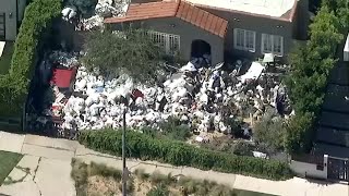 Massive pile of trash outside home in Fairfax District sparks concern [upl. by Mehalick]