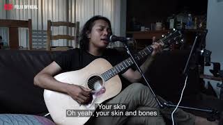 YELLOW COLDPLAY  LYRIC  FELIX IRWAN COVER [upl. by Slerahc]