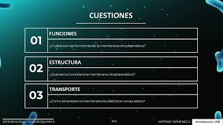 Sesión 03 Microbiología membrana citoplasmática [upl. by Natsirk486]