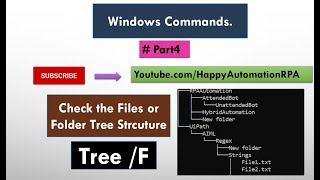 4 Windows Command  Tree F [upl. by Yror]