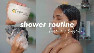 Sunday shower routine  haircare amp bodycare [upl. by Boswall]