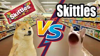 Skittles Meme Doge vs Pop catMeme Mentom [upl. by Huckaby]