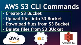 Use AWS Command Line Interface CLI for creating copying retrieving and deleting files from AWS S3 [upl. by Gillmore]