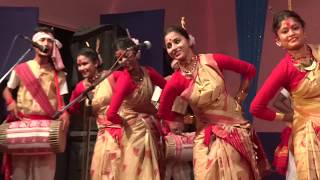 New Assamese 2017Bihu Dance Live performance Folk Dance [upl. by Gelasius273]