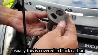 Honda FitJazz GP1 IMAHybrid EGR control valve unit cleaning DIY tutorial [upl. by Hurleigh]