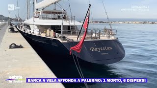 Barca a vela affonda a Palermo 1 morto 6 dispersi  Estate in diretta 19082024 [upl. by Bolling]