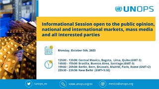 UNOPS open information session  Purchase of medicines and healing materials in Mexico [upl. by Brelje]