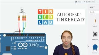 RGB LEDs With Arduino in Tinkercad [upl. by Nytsyrk]