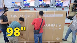 38jtan Dapat TV 98 INCH 😍 Review Google TV TCL98P745 4K UHD [upl. by Jeremie]