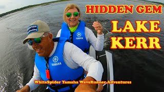 Jet Skiing Lake Kerr to Beautiful Kauffmans Island in Florida on our Yamaha Waverunner FX HO [upl. by Merla]