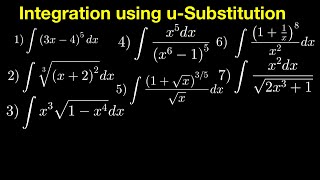 Integration Using uSubstitution [upl. by Evvie]