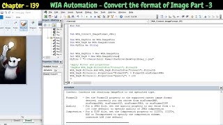 VBA WIA Automation  Convert Image Format [upl. by Henka]