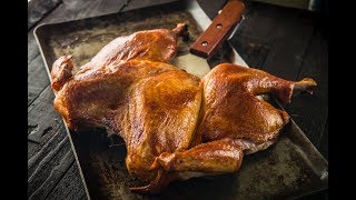 Spatchcocked Maple Brined Turkey  Traeger Wood Pellet Grills [upl. by Ahgem]