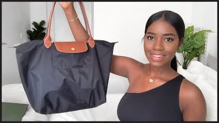 What’s In My Work Bag  Longchamp Le Pliage Tote large [upl. by Grondin957]