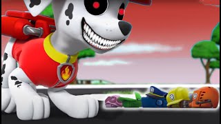 Paw Patrol The Movie ChaseMarshall Rescue Ryder Mission Halloween [upl. by Orin]