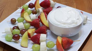 How to Make Fruit Dip  Easy Homemade Fruit Dip Recipe  3 Ingredients [upl. by Rebliw481]