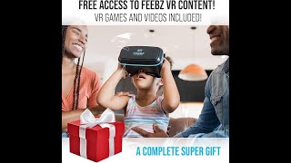 quotVR Headset for iPhone amp Android  Kids Virtual Reality Goggles  3D VR Games amp Videos 45quot65quot [upl. by Aisatsana616]