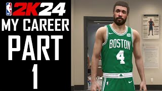 NBA 2K24  My Career  Part 1  quotPlayer Creation NBA Debutquot [upl. by Idyh499]