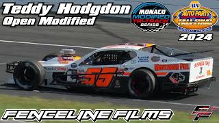 Teddy Hodgdon Monaco Modified Stafford Speedway Fall Final 2024 [upl. by Lenaj700]