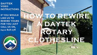 How to rewire a Daytek rotary clothesline [upl. by Annasiul]