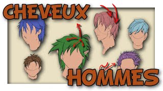 COMMENT DESSINER DES CHEVEUX DHOMMES TUTO [upl. by Verney]