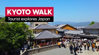 Walking up to Kiyomizudera Temple  Exploring Kyoto as a Tourist [upl. by Leler]